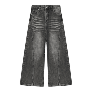 Women’s Vintage Wash Wide Leg Denim Jeans