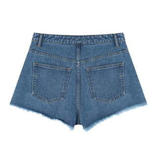 Women’s Vintage Wash High Rise Denim Shorts