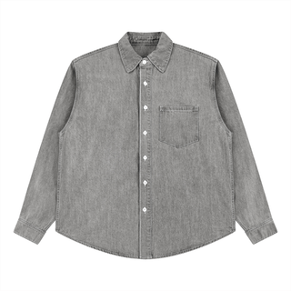 Unisex Vintage Wash Denim Shirt