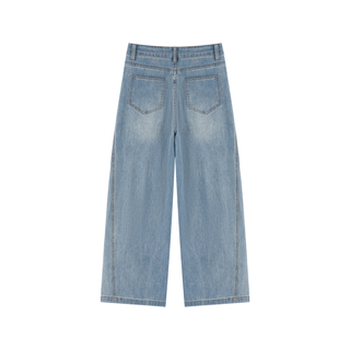 Women’s Vintage Wash High Rise Wide Leg Jeans