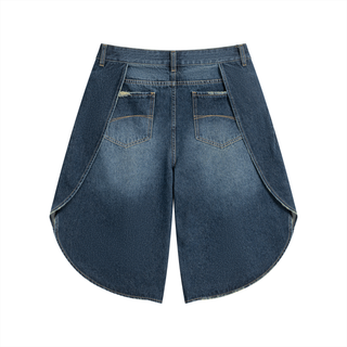 Men’s Wide Leg Denim Shorts