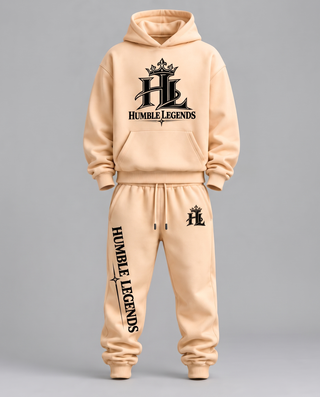 HL Essential Heavyweight Matching Set in Apricot - front