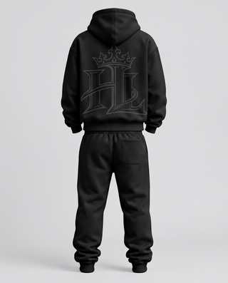 HL Essential Heavyweight Matching Set in Black - back
