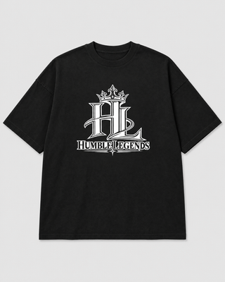 Humble Legends Crown Drop Shoulder Tee - Black Beauty