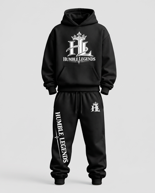 HL Essential Heavyweight Matching Set in Black - front