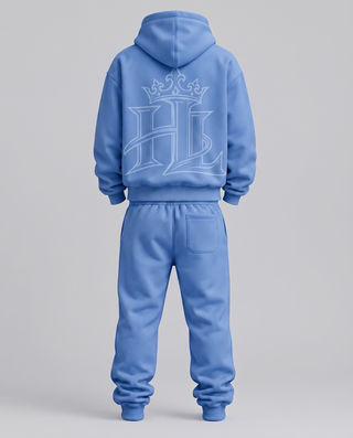 HL Essential Heavyweight Matching Set in Blue - back