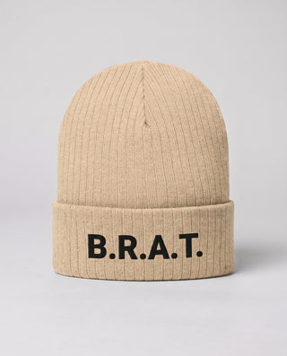 B.R.A.T. Beanie - Beige close-up