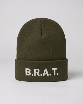 B.R.A.T. Cuffed Beanie - Olive close-up