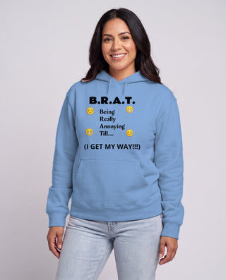 B.R.A.T. Unisex Hoodie - Light in Carolina Blue