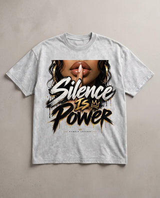 Silence Is Power Snow Washed Tee