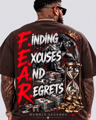 F.E.A.R. Heavyweight Tee - Brown Back