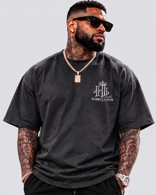 F.E.A.R. Heavyweight Tee - Charcoal Grey Front