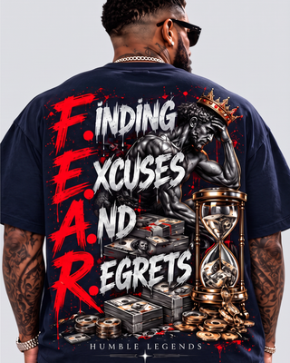 F.E.A.R. Heavyweight Tee - Navy Back