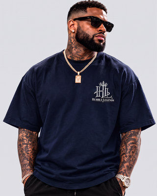 F.E.A.R. Heavyweight Tee - Navy Front