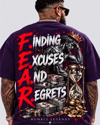F.E.A.R. Heavyweight Tee - Purple Back