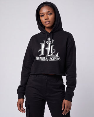 HL Cropped Hoodie - Dark