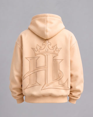 HL Essential Heavyweight Hoodie in Apricot - back