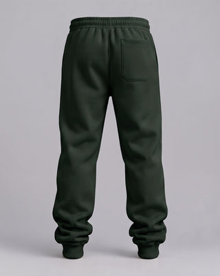 HL Essential Heavyweight Sweatpants in Blackish Green - back