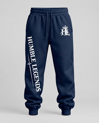 HL Essential Heavyweight Sweatpants in Navy Blue - front