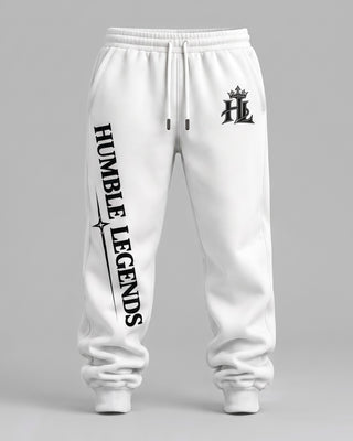 HL Essential Heavyweight Sweatpants in White - front