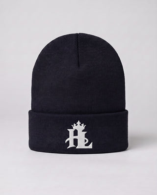 HL Signature Beanie - Dark - Navy close-up