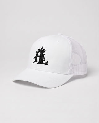 HL Signature Trucker - White close-up