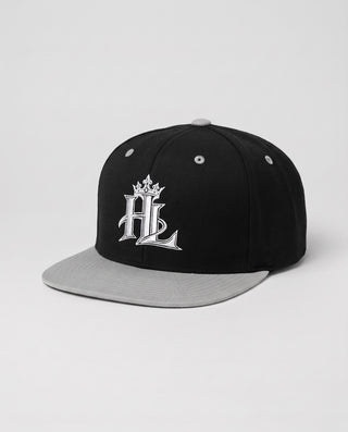 HL Signature Snapback - Dark - Black/ Silver close-up