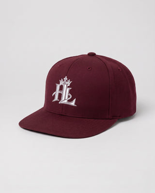 HL Signature Snapback - Dark - Maroon close-up