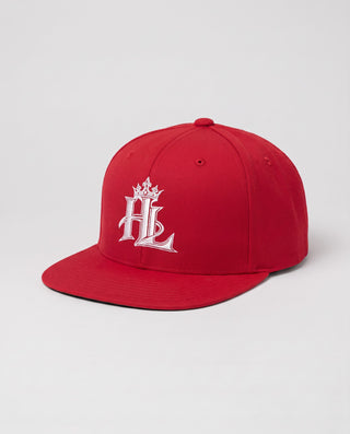 HL Signature Snapback - Dark - Red close-up