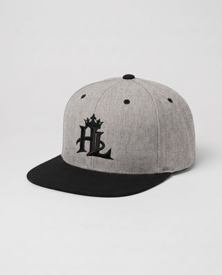 HL Signature Snapback - Light - Heather/Black close-up
