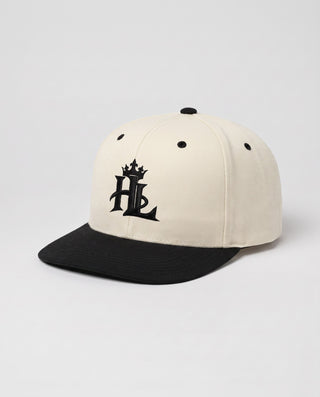 HL Signature Snapback - Light - Natural/ Black close-up