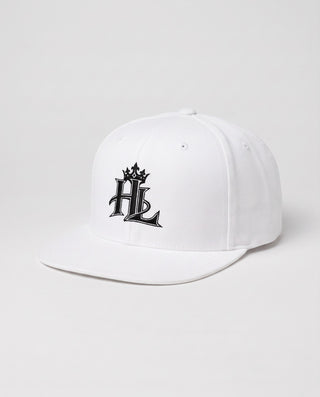 HL Signature Snapback - Light - White close-up
