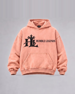 HL Vintage Wash Hoodie in Light Pink - front