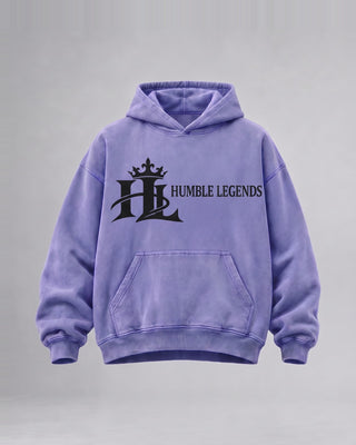 HL Vintage Wash Hoodie in Purple - front