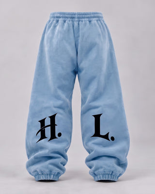 HL Vintage Wash Sweatpants in Light Blue - back