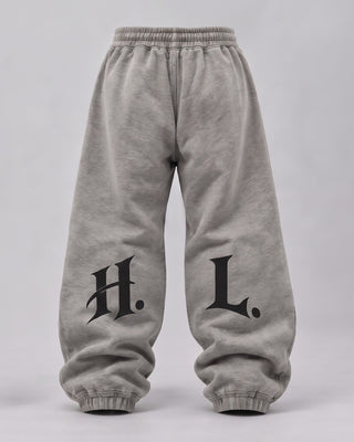 HL Vintage Wash Sweatpants in Light Gray - back
