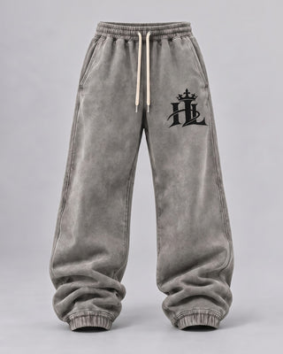 HL Vintage Wash Sweatpants in Light Gray - front