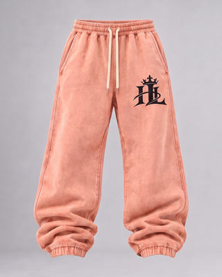 HL Vintage Wash Sweatpants in Light Pink - front