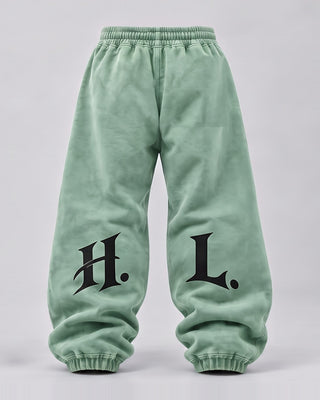 HL Vintage Wash Sweatpants in Mint Green - back