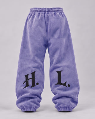 HL Vintage Wash Sweatpants in Purple - back