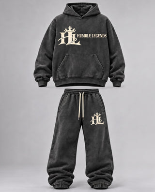 HL Vintage Wash set in Black - front