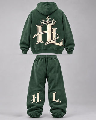 HL Vintage Wash set in Dark Green - back
