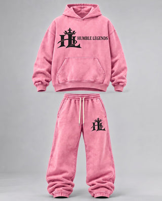 HL Vintage Wash set in Pink - front