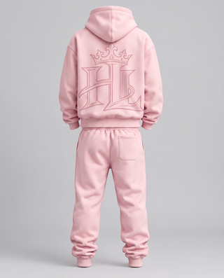 HL Essential Heavyweight Matching Set in Pink - back