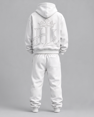 HL Essential Heavyweight Matching Set in White - back